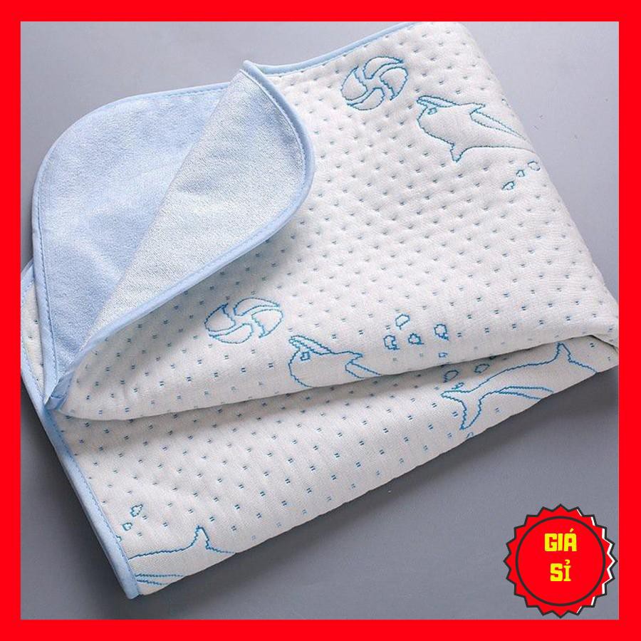 Tấm lót chống thấm cotton 4 lớp cho bé