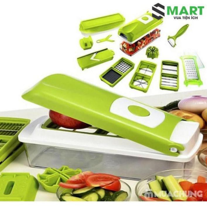 KIEN19 Bộ Dụng Cụ Cắt Gọt Tỉa Rau Củ Quả Đa Năng Siêu Tốc Nice Dicer 12 Món Cao Cấp