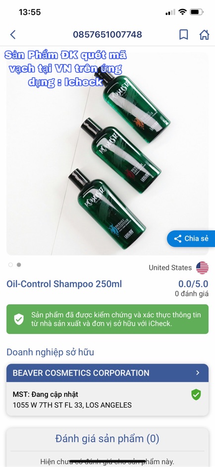 [Siêu Phẩm Hè 2019] Dầu Gội Kiểm Soát Dầu Cho Nam Luxliss Oil Control 250ML