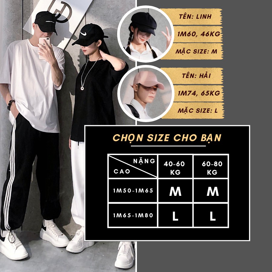 Quần Jogger Nam Nữ 3 Sọc Chất Đẹp Form Ống Rộng Để Suông Hoặc Rút Dây Bo Gấu Vải Mịn Mềm Mát Quần Joker, Joger, Thể Thao | BigBuy360 - bigbuy360.vn