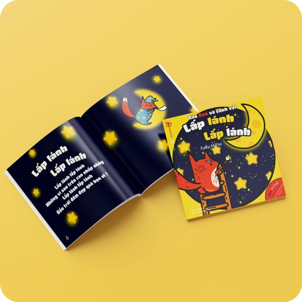 Sách Ehon - Lấp lánh lấp lánh - Ehon Nhật Bản cho bé từ 0 - 6 tuổi