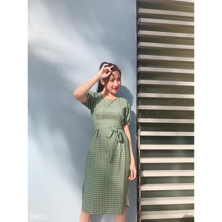 Đầm carô size m l xl giá 160k
