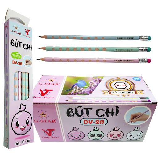 Bút Chì Định Vị Ngón Tay Cho Bé G-Star Chính Hãng - Chì 2B Định Vị G-Star