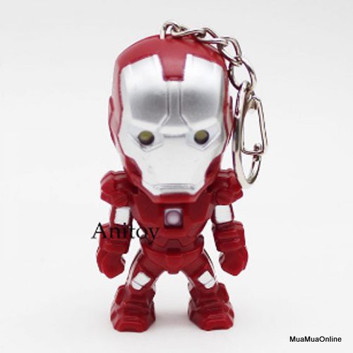 Móc Khóa Iron Man Có Led Và Âm Thanh Cao Cấp