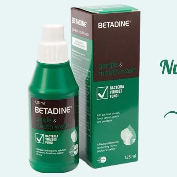 NƯỚC SÚC HỌNG VỆ SINH KHOANG MIỆNG BETADINE GARGLE &amp; MOUTH WASH 125ML CHÍNH HÃNG - 10666