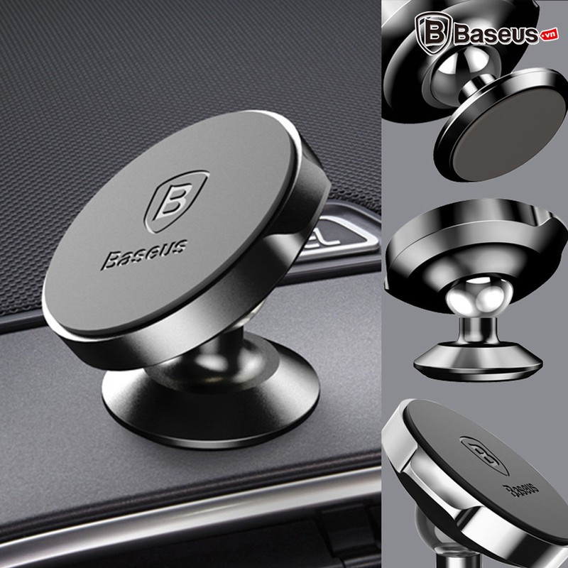 Đế giữ điện thoại nam châm xoay 360 trên ô tô Baseus LV186 - Huco Việt Nam