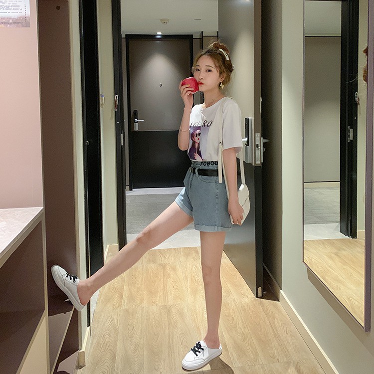 [SẴN] Quần shorts jean nữ Ulzzang Quảng Châu QNJ23