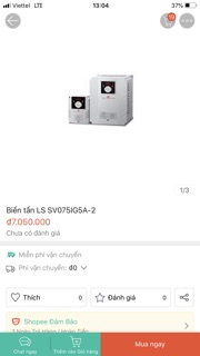 Biến tần LS SV075IG5A-4