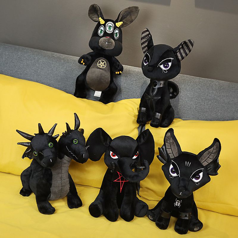 Killstar Plush Black Dark Evil Doll 35CM Cartoon Cute Unicorn Lion Rabbit Elephant Stuffed Doll Toys For Kids Gifts