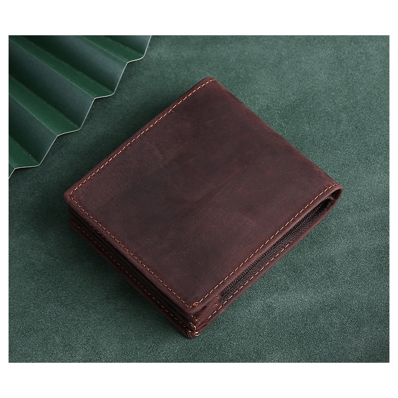 Ví Da Nam Da Bò Sáp Ngựa Điên Crazy Horse