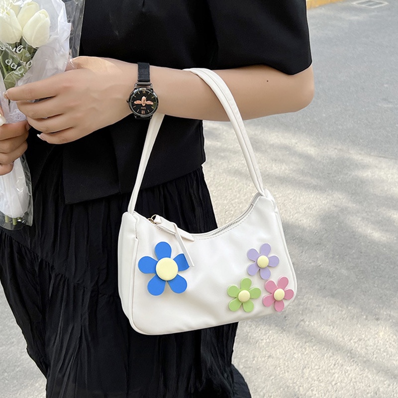 Túi Đeo Vai Hình Hoa Dễ Thương Phong Cách Hàn Quốc Cho Nữ