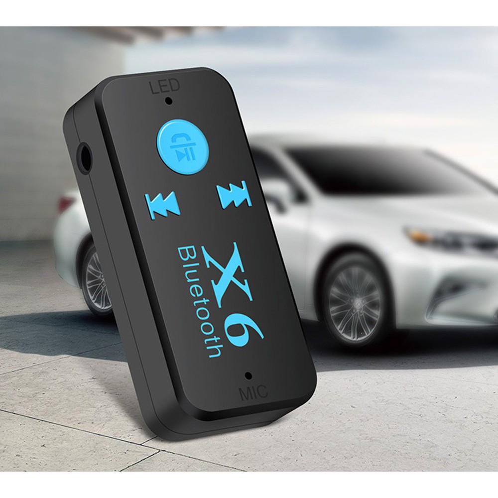 Thiết bị kết nối Bluetooth X6 Cho Xe Hơi-  Loa-  Amply- Hỗ Trợ Chơi Nhạc Trên Thẻ Nhớ- Có Mic Thoại ( Bluetooth 4.0 )