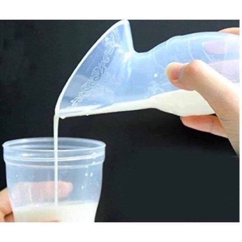 Cốc hứng sữa mẹ pigeon bằng tay 2in1-chất liệu silicone