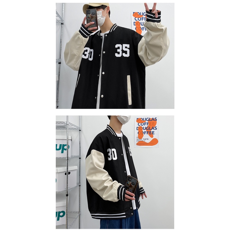 Áo khoác bóng chày AOKANG dáng rộng thời trang mùa hè năng động dành cho nam