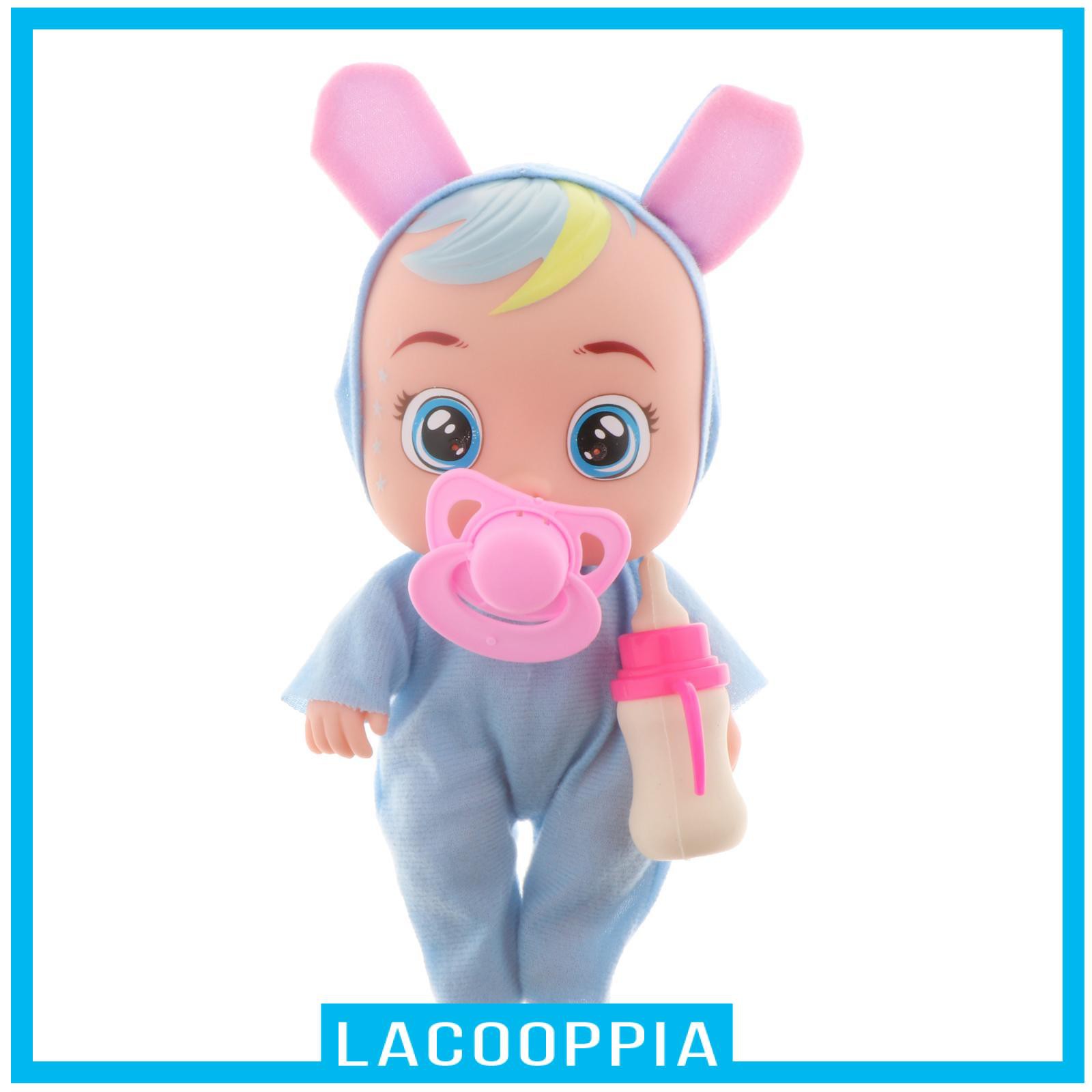 [LACOOPPIA] Electric Interactive Doll Baby Kids Toy Birthday Gift Make Sound Feeding&amp; Crying