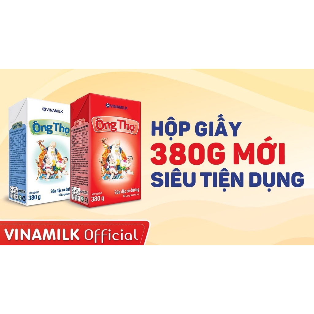 SỮA ĐẶC ÔNG THỌ ĐỎ - HỘP GIẤY 380G - Tạp hóa Minh Khôi.