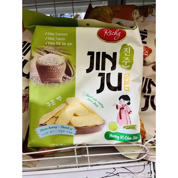 Bánh Gạo Jin Ju Richy Cốm sữa/Vị Mật Ong