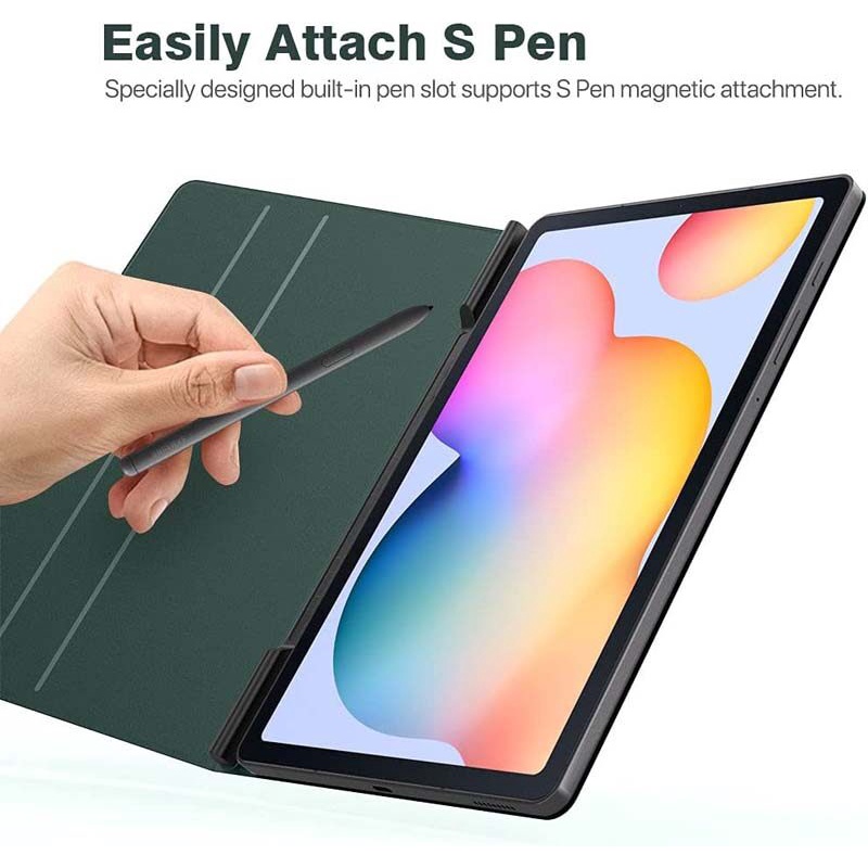 Bao Da Máy Tính Bảng Nắp Lật Nam Châm Siêu Mỏng Cho Samsung Galaxy Tab S6 Lite 10.4 inch 2022 2020  Ốp