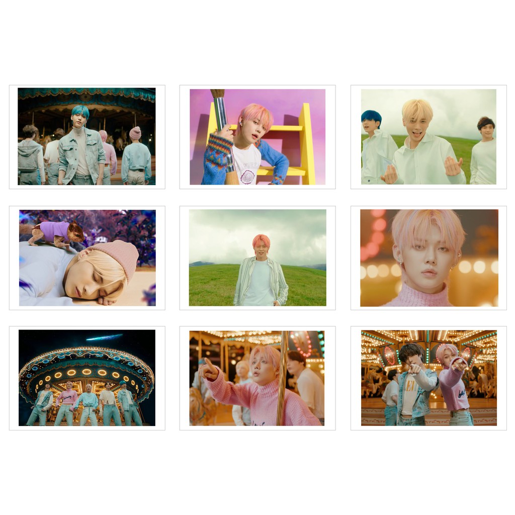 [Ép Lụa] Lomo Card Ảnh TXT - MV BLUE HOUR (36 ảnh)