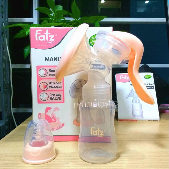 Máy hút sữa bằng tay Fatz baby FB1001YH - lực hút cực mạnh