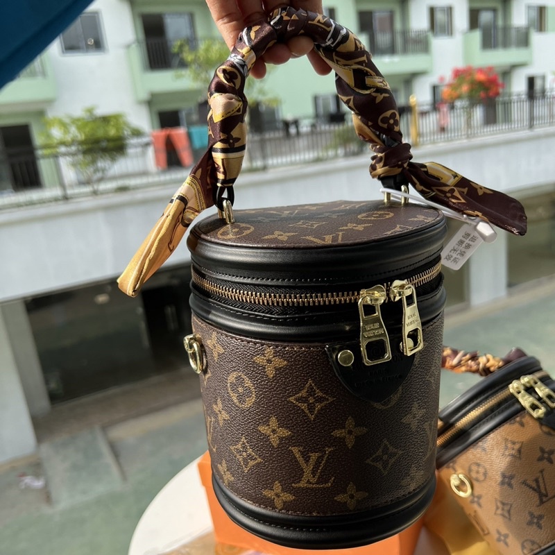 Túi nữ quai xách đeo chéo dáng cặp lồng 3 màu  FULLBOX