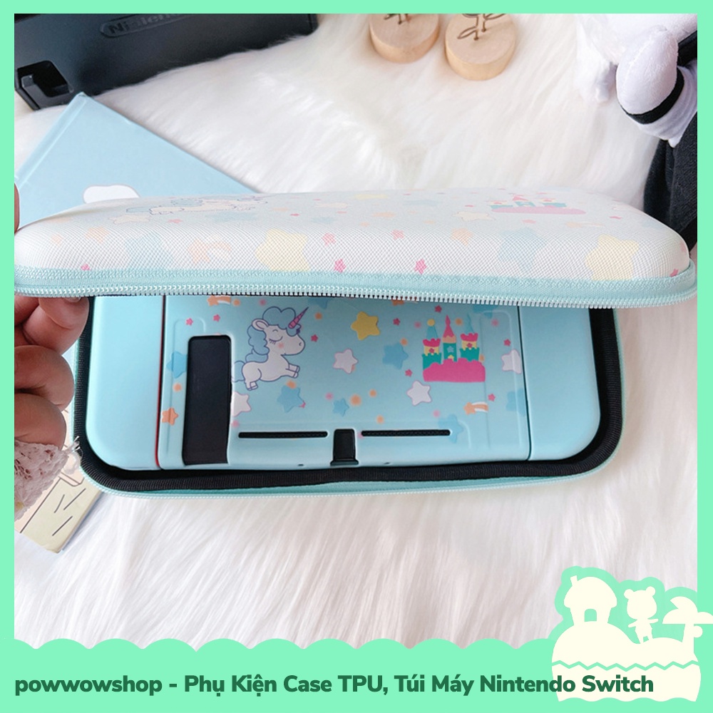 [Sẵn VN - Hỏa Tốc] Phụ Kiện Case Ốp TPU Dẻo, Túi Đựng Máy Cho Máy Game Cầm Tay Nintendo Switch Dream Blue Horse