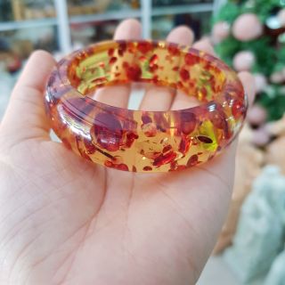 Vòng Tay Hổ Phách Bản Liền