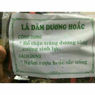 Lá dâm dương hoắc 1kg - 500g