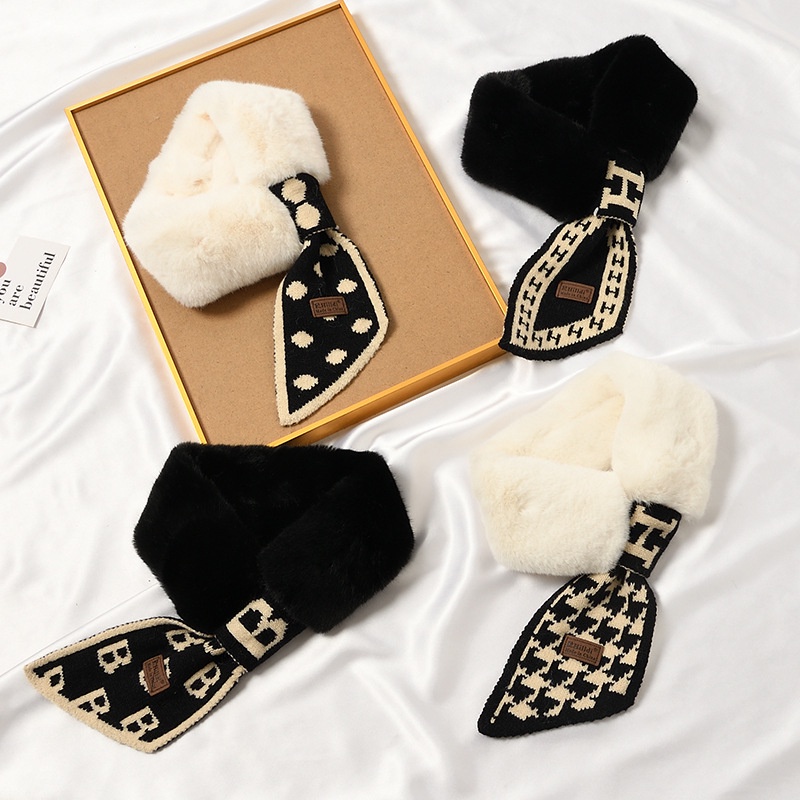 Khăn len choàng cổ thời trang phong cách Hàn Quốc cho nữ