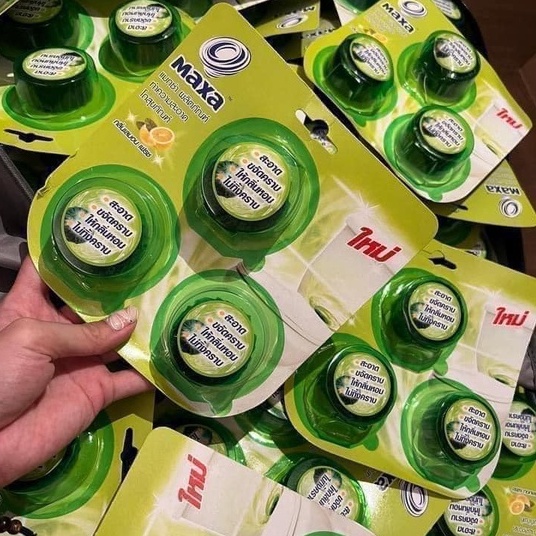 Viên thả bồn cầu Thái Lan Maxa (Vỉ 3 viên)
