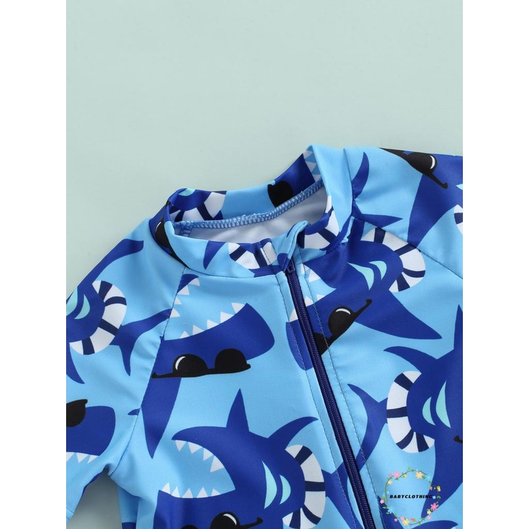 Bộ Đồ Bơi Một Mảnh Tay Ngắn In Họa Tiết Hoạt Hình Thời Trang Mùa Hè Cho Bé Trai