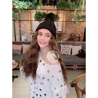 Mũ len xù❤️freeship 50k❤️ tóc mũ dính sẵn