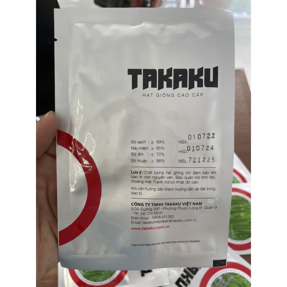 Hạt giống mướp hương Lai F1 Taka L07