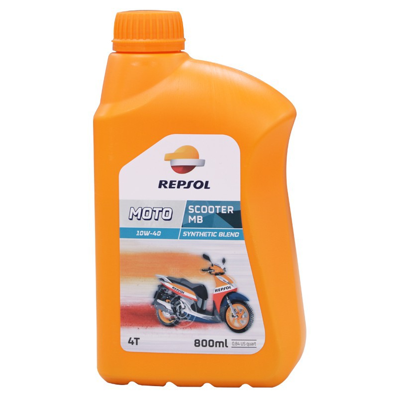 [Repsol Chính Hãng] Combo nhớt xe tay ga cao cấp Repsol Scooter 10W40 800ml tặng nhớt hộp số Repsol Gear Oil 120ml