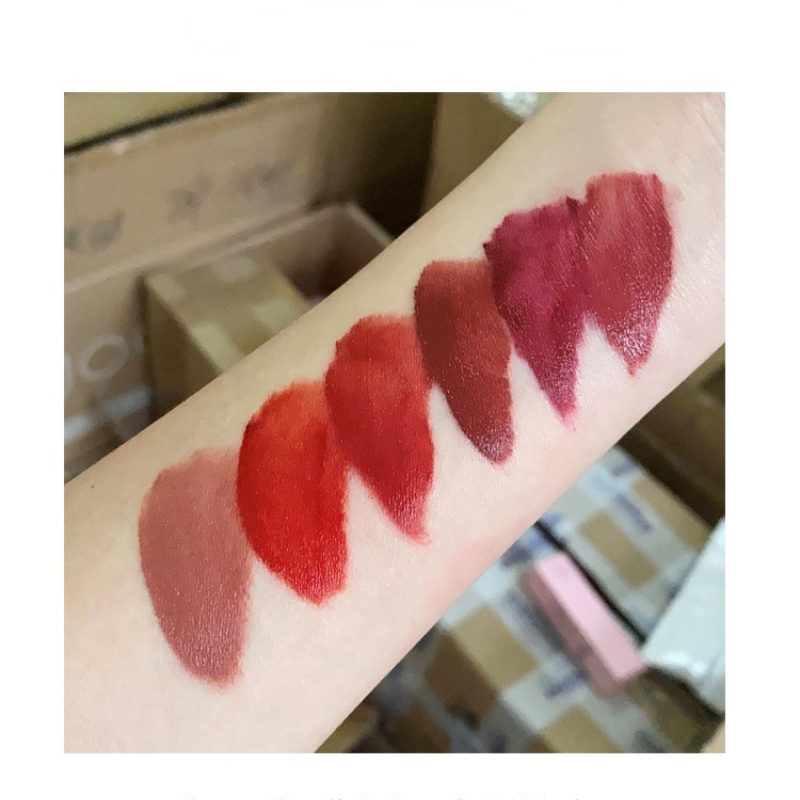 Set 6 Son Môi Herrange Chất Mịn Như Nhung Thiết Kế Hình Chú Vịt Dễ Thương