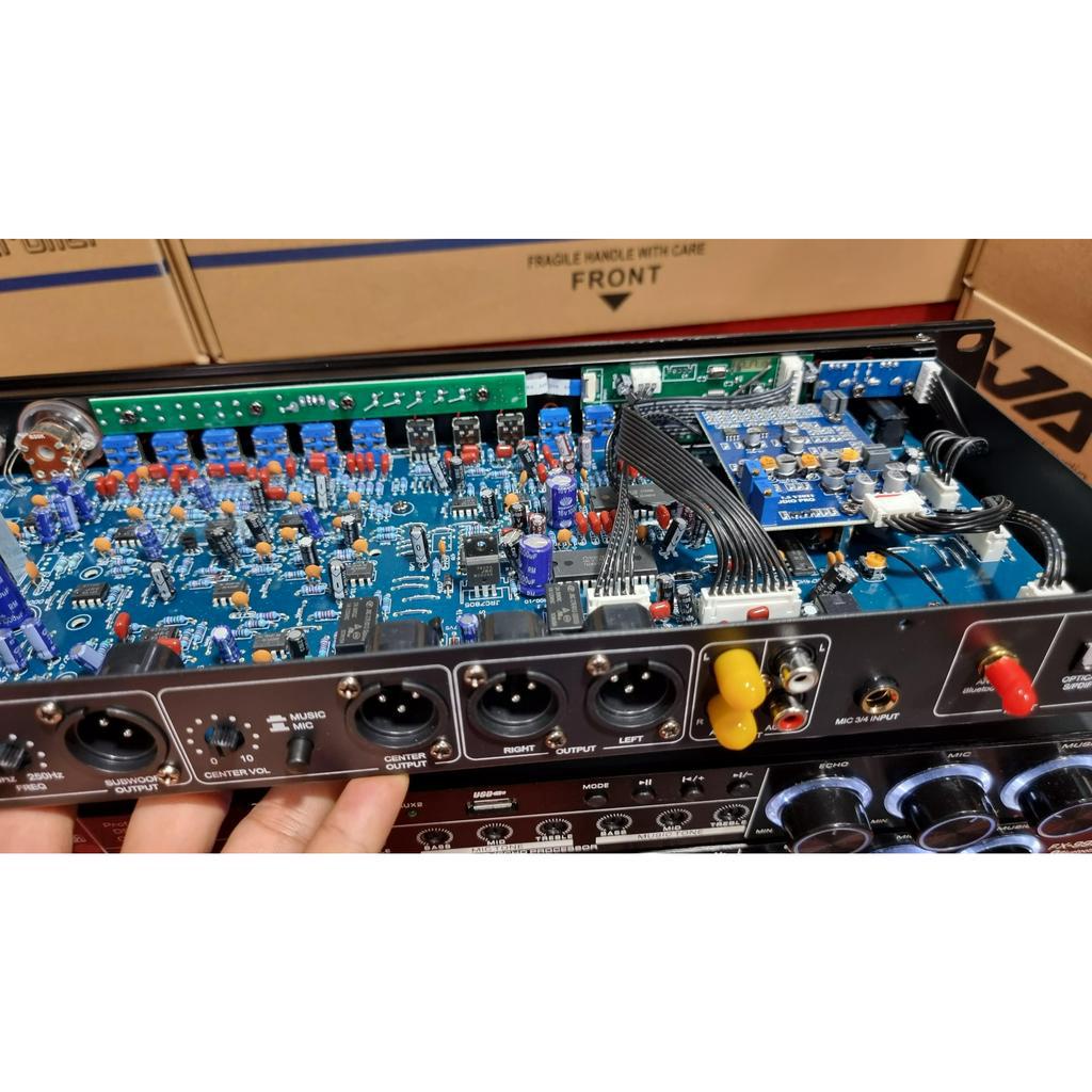 Vang cơ ja FX-999S hàng chính hãng-Vang Cơ Karaoke Chống Hú JA Fx-999S Chính Hãng Bluetooth-Optical-USB