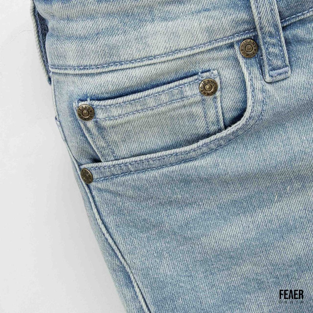Quần Jeans nam FEAER 100% chất Jean bền bỉ, co dãn Skinny Biker Stacked  |new arrival 2021| | BigBuy360 - bigbuy360.vn