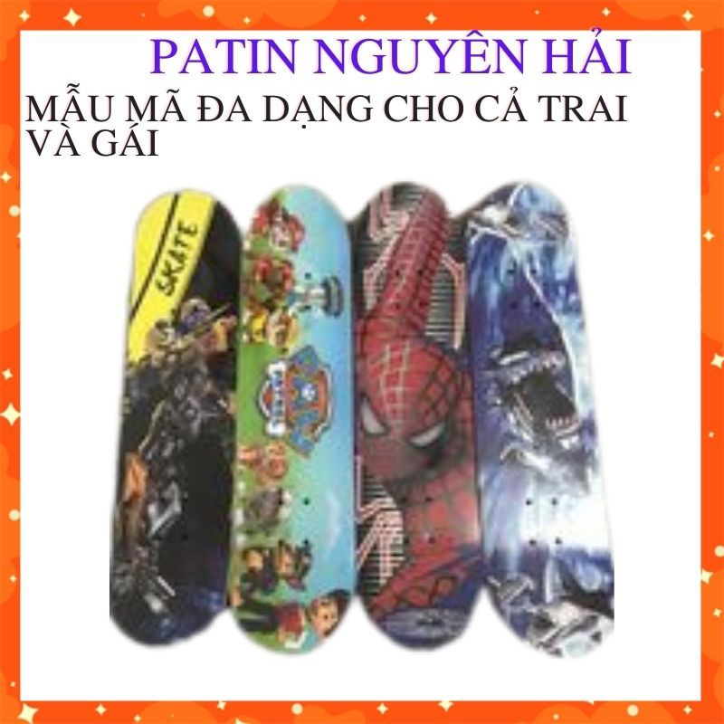 [HOT SALE] Ván Trượt Trẻ Em SKATEBOARD 80cm Ép 7 Lớp Gỗ Phong - PATIN Store SMN