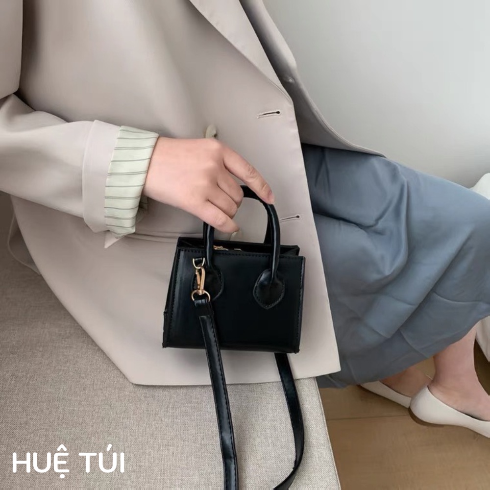 Túi xách đeo chéo phong cách trẻ trung thời trang hai quai trơn TX03