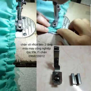 Chân vịt nhún bèo 2 tầng máy may công nghiệp