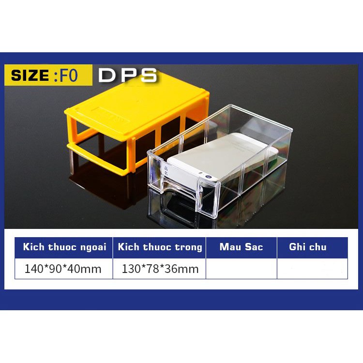 Hộp ngăn kéo, phụ kiện nhiều ngăn chứa bu lông đai ốc, lưu trữ linh kiện trong suốt.