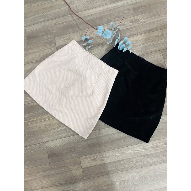 CHÂN VÁY CHỮ A NHUNG TĂM VNXK - ĐEN  | BigBuy360 - bigbuy360.vn