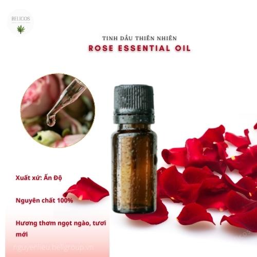 Tinh dầu hoa hồng nguyên chất - Tinh dầu thơm thiên nhiên, tinh dầu khuếch tán