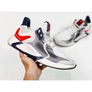 Giày Alpha Bounce Instinct M nam cao cấp bền êm nhẹ thoáng (Trắng xanh đỏ)