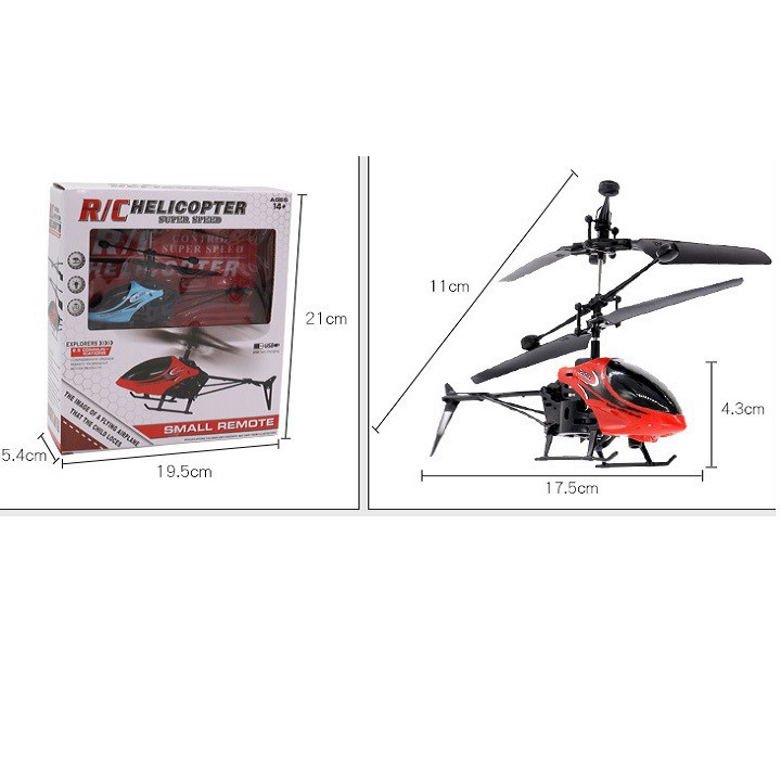 Máy Bay Trực Thăng Điều Khiển Từ Xa Có Đèn Led Phát Sáng Ban Đêm