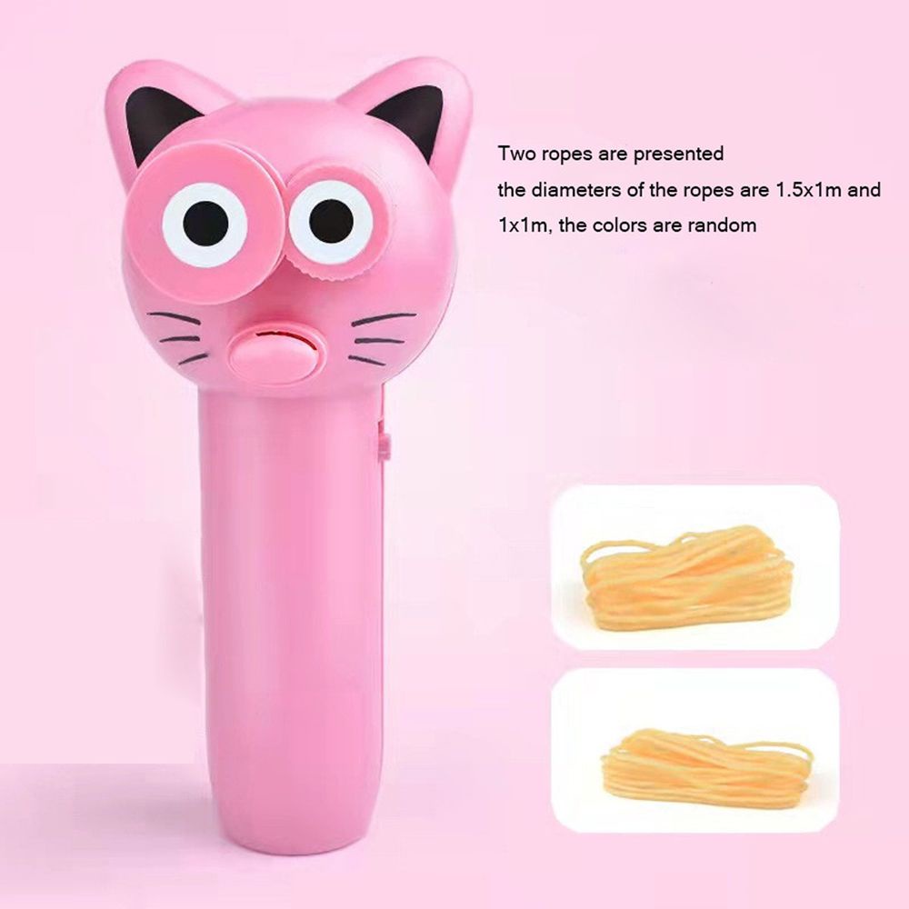 Đồ chơi bắn dây chạy bằng điện thiết kế hình mèo dễ thương ngộ nghĩnh