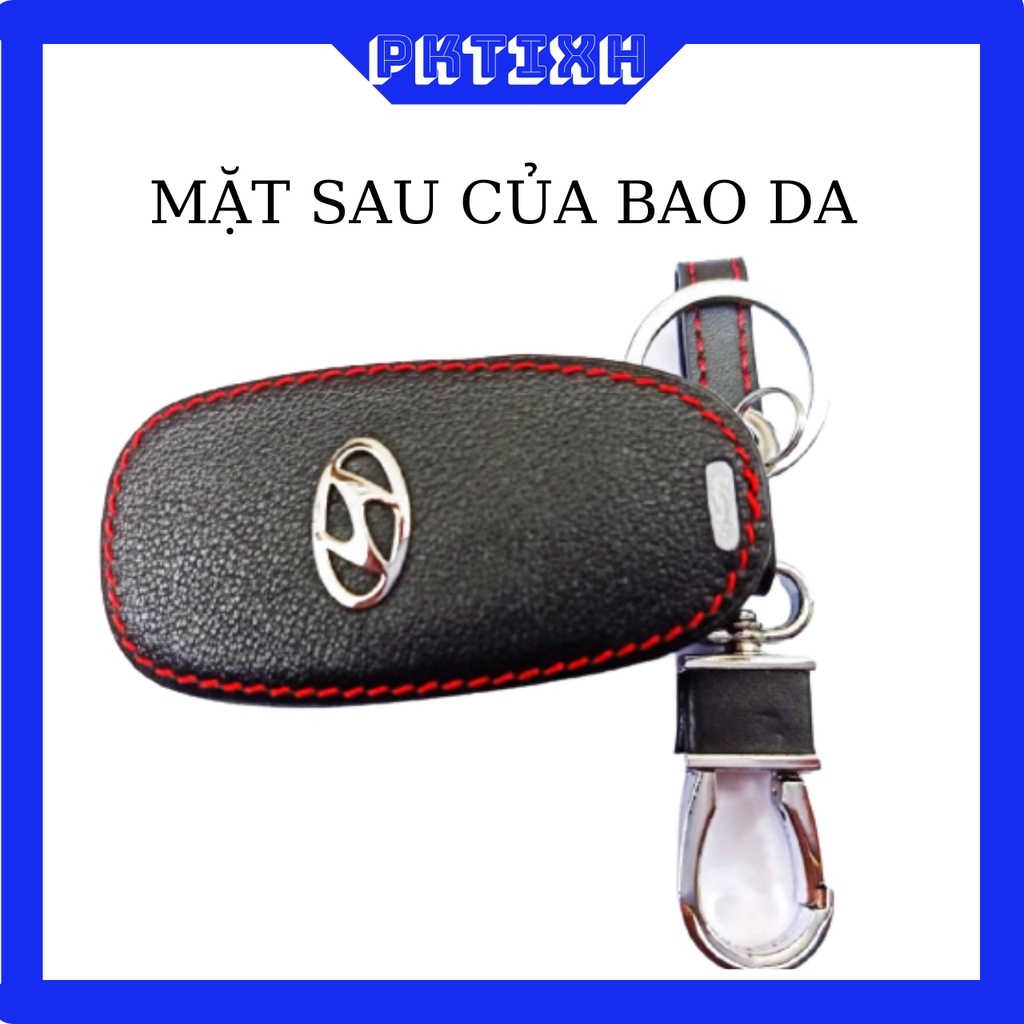 Bao da chìa khóa xe Hyundai accent đời 2021 loại 4 nút