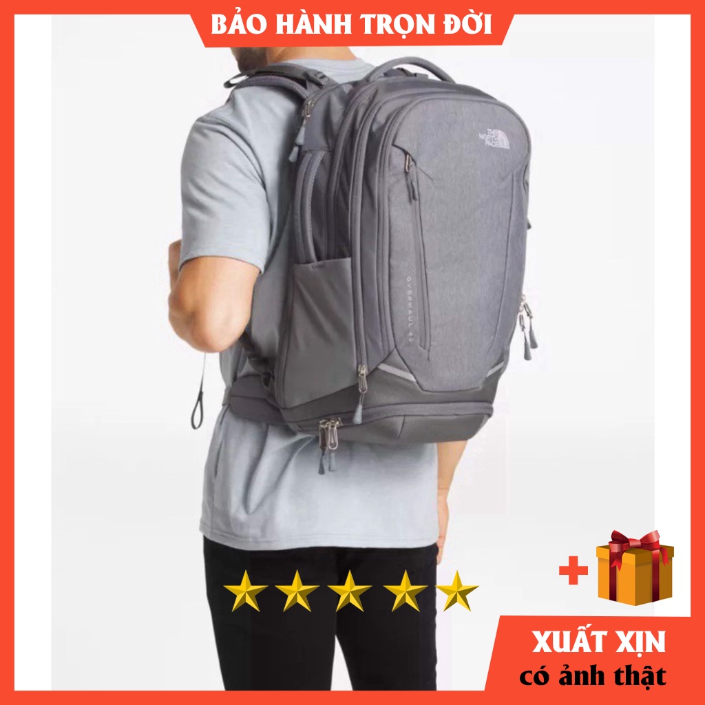 Balo The North face Overhaul 40L Cao Cấp BẢO HÀNH TRỌN ĐỜI [ NHIỀU NGĂN TIỆN DỤNG] ngăn riêng đựng laptop