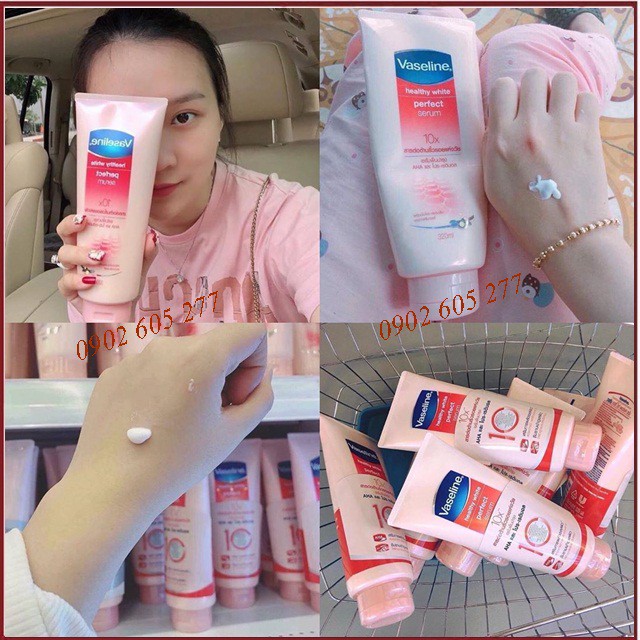 [Hàng chính hãng] Kem dưỡng trắng da Vaseline 10X Thái Lan 320ml