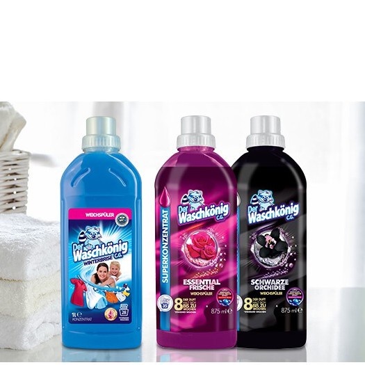 Nước xả vải Waschkonig đậm đặc, làm mềm, giữ màu quần áo, nội địa Châu Âu, Eumarket.
